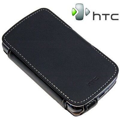 Htc PO S421 Tok álló, fekete bőr [HTC Touch HD (T8282)]