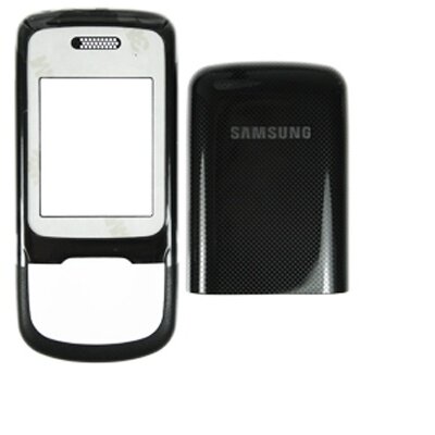 Készülék előlap (plexi ablak nélkül) FEKETE [Samsung GT-E1360]