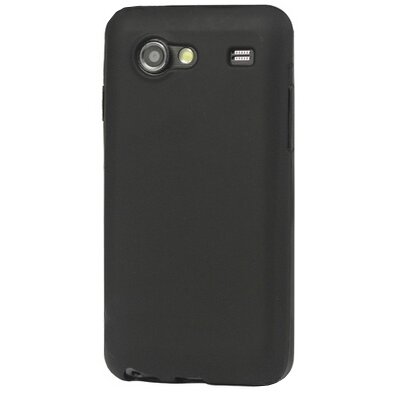 Hátlapvédő telefontok gumi / szilikon Fekete [Samsung Galaxy S Advance (GT-I9070)]