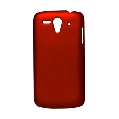 Műanyag hátlapvédő telefontok gumírozott Piros [Huawei Ascend G300 (U8815)]