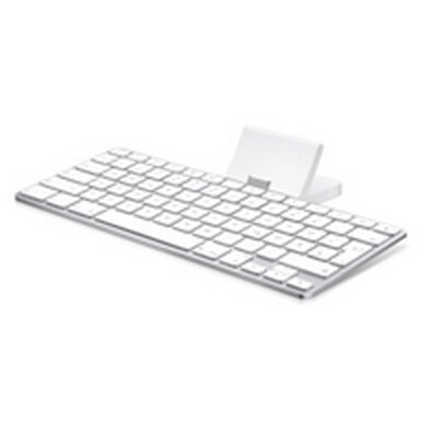 Apple MC533DA Asztali állvány, billentyűzettel (QWERTZ, német nyelvű) FEHÉR [Apple IPAD]