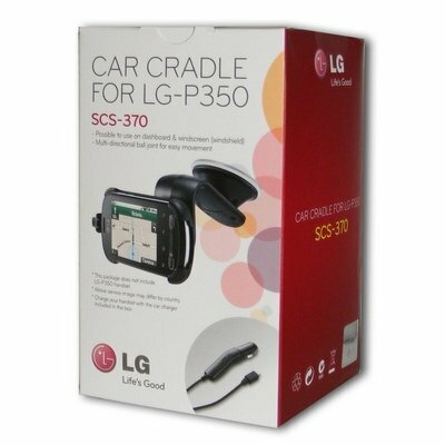 Lg SCS-370 Gépkocsi / autó telefontartó (tapadókorongos konzollal, szivartöltővel) [LG Optimus Me (P350)]