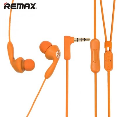 Remax RM-505_O REMAX CANDY headset SZTEREO (3.5 mm jack, mikrofon, felvevőgomb) NARANCS