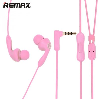 Remax RM-505_P REMAX CANDY headset SZTEREO (3.5 mm jack, mikrofon, felvevőgomb) RÓZSASZÍN