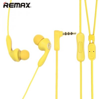 Remax RM-505_Y REMAX CANDY headset SZTEREO (3.5 mm jack, mikrofon, felvevőgomb) SÁRGA
