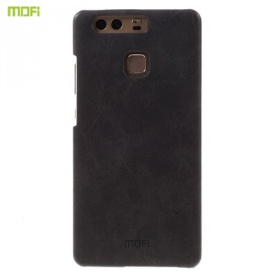 Mofi MOFI műanyag hátlapvédő telefontok (bőrbevonat) fekete [Huawei P9]