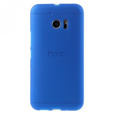 Hátlapvédő telefontok gumi / szilikon (matt, fényes keret), Kék [HTC 10]