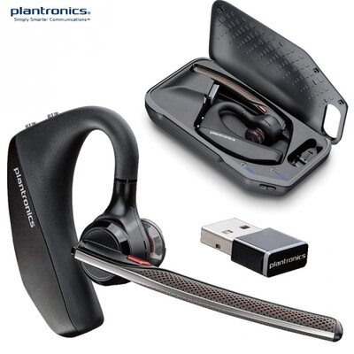 Plantronics VOYAGER 5200 UC PLANTRONICS Voyager 5200 UC bluetooth headset (4 mikrofon, akkumulátoros töltőtok, USB adapter, multipoint) FEKETE