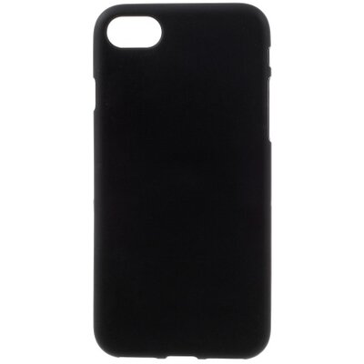 Hátlapvédő telefontok gumi / szilikon (matt, fényes keret) Fekete [Apple iPhone 7 , iPhone 8]