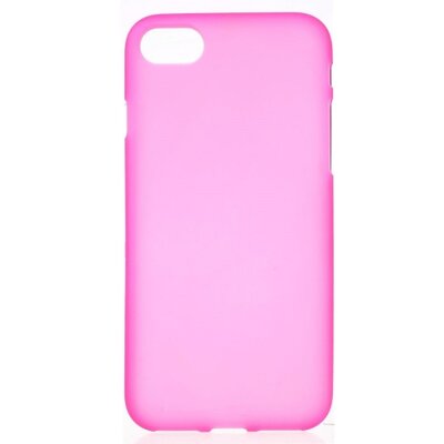 Hátlapvédő telefontok gumi / szilikon (matt, fényes keret) Rózsaszín [Apple iPhone 7 , iPhone 8]