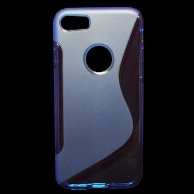 Hátlapvédő telefontok gumi / szilikon (S-line, logo kivágás), Kék [Apple iPhone 7 ]