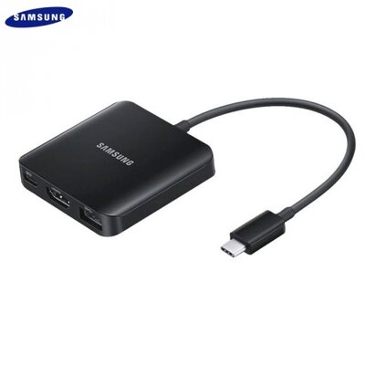 Samsung EE-PW700BBEG Adapter (USB Type-C, töltéshez, adatátvitelhez, MULTIPORT) FEKETE Samsung Galaxy Tab Pro S [Samsung Galaxy Note 8 (SM-N950F), Galaxy Tab