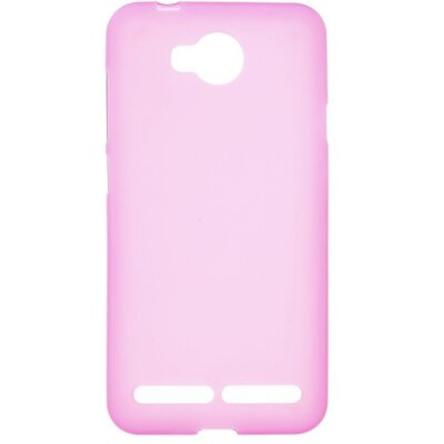 Hátlapvédő telefontok gumi / szilikon (matt, fényes keret) Magenta [Huawei Y3 2 (Y3-2)]