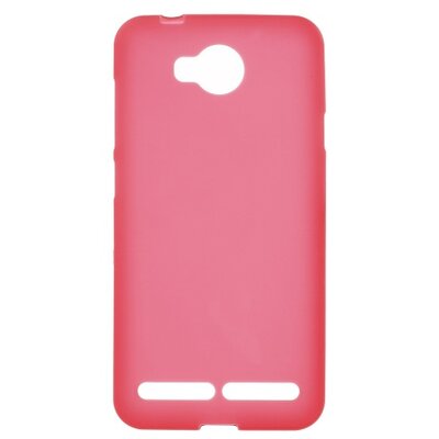 Hátlapvédő telefontok gumi / szilikon (matt, fényes keret) Piros [Huawei Y3 2 (Y3-2)]