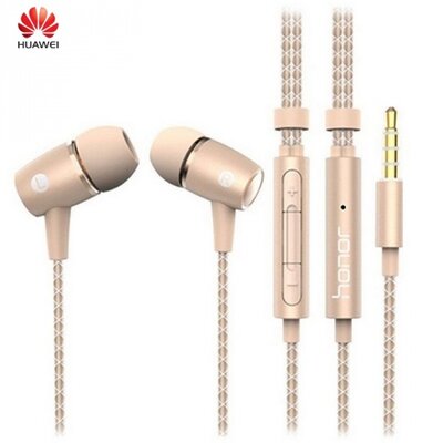 Huawei AM12_GD Fülhallgató SZTEREO (3.5 mm jack, felvevő gomb, mikrofon, hangerő szabályzó) ARANY [Huawei Ascend G300 (U8815), Huawei Ascend G510 (U8951), Huawei Ascend G525, Huawei Ascend G526]