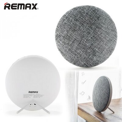 Remax RB-M9_GR REMAX M9 BLUETOOTH hordozható hangszóró (textil borítás, mikrofon, 3.5 mm jack csatlakozó) SZÜRKE