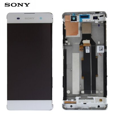 Gyári LCD kijelző komplett panel (kerettel, érintőpanellel) FEHÉR [Sony Xperia XA (F3111)]