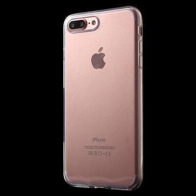 Hátlapvédő telefontok gumi / szilikon (ultravékony) Átlátszó [Apple iPhone 7+ Plus]