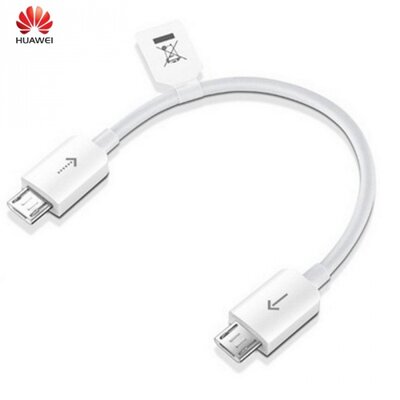 Huawei AF16 Adapter kábel (microUSB/microUSB, 10cm) FEHÉR