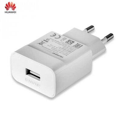 Huawei HW-050200E01W Hálózati töltő USB aljzat (5V / 2000mA, gyorstöltés támogatás, kábel NÉLKÜL!) FEHÉR