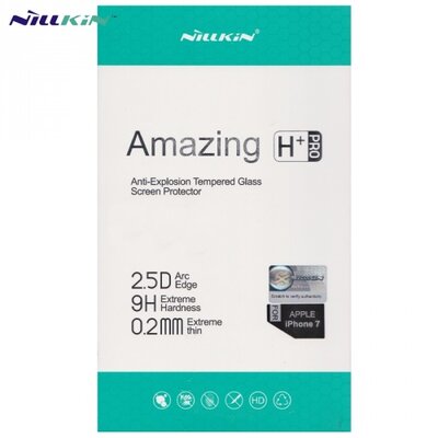NILLKIN H+ PRO Kijelzővédő üvegfólia (2.5D lekerekített szél, karcálló, 0.2mm, 9H) ÁTLÁTSZÓ [Apple iPhone 7 4.7, Apple iPhone 8 4.7]