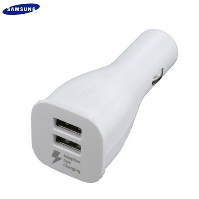 Samsung EP-LN920EWE Szivargyújtó töltő/autós töltő 2 x USB aljzat (5V / 2000mA, kábel NÉLKÜL, gyorstöltés támogatás) FEHÉR
