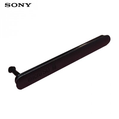 Porvédő (memória és SIM kártya) FEKETE [Sony Xperia Z3 (D6653)]