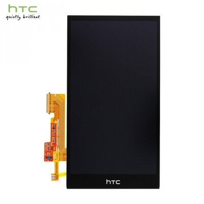 Gyári LCD kijelző komplett panel (kerettel, érintőpanellel) FEKETE [HTC One M8s ]
