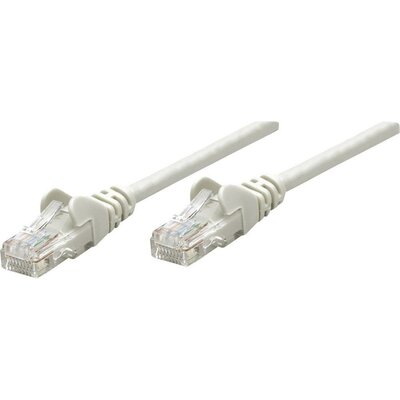 RJ45-ös patch kábel, hálózati LAN kábel CAT 6 U/UTP [1x RJ45 dugó - 1x RJ45 dugó] 20 m Szürke Intellinet
