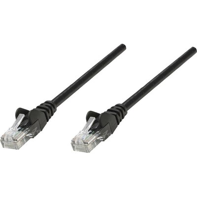 RJ45-ös patch kábel, hálózati LAN kábel CAT 6 S/FTP [1x RJ45 dugó - 1x RJ45 dugó] 0.50 m Fekete Intellinet