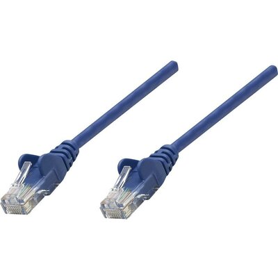 RJ45-ös patch kábel, hálózati LAN kábel CAT 6 S/FTP [1x RJ45 dugó - 1x RJ45 dugó] 0.50 m Kék Intellinet