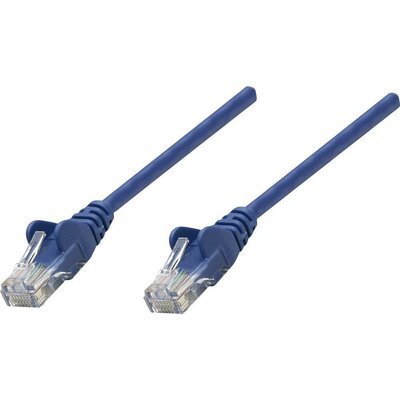 RJ45-ös patch kábel, hálózati LAN kábel CAT 6 S/FTP [1x RJ45 dugó - 1x RJ45 dugó] 20 m Kék Intellinet