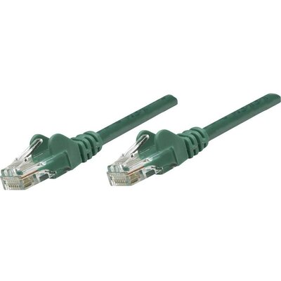 RJ45-ös patch kábel, hálózati LAN kábel CAT 6 S/FTP [1x RJ45 dugó - 1x RJ45 dugó] 30 m Zöld Intellinet