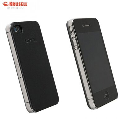 Krusell 89729 KRUSELL DONSÖ műanyag hátlapvédő telefontok (bőr hátlap) Fekete [Apple iPhone 5, iPhone 5S, iPhone SE]