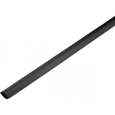 Zsugorcső, vékonyfalú, Ø (zsugorodás előtt/után): 37 mm/17.5 mm, zsugorodási arány 2 : 1, fekete