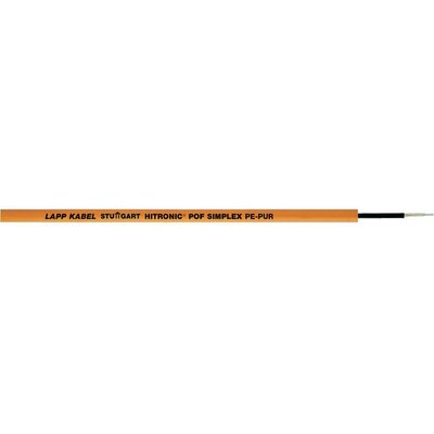 Optikai kábel, külső átmérő: 5,5 mm, narancs, LappKabel HITRONIC POF PE-PUR 2185030