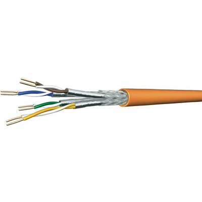 SF/UTP csatlakozó- és összekötő kábel, UC900 SS 23 Cat.7 S/FTP 4P LSHF Narancs méteráru DRAKA