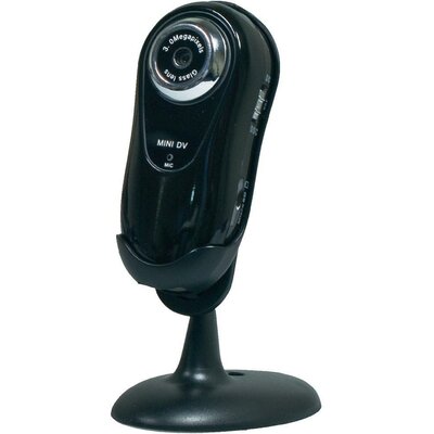 Akciókamera, 640 x 480 pixel, 2 GB-os mikro SD kártyával, fekete, Albrecht Mini DV 120