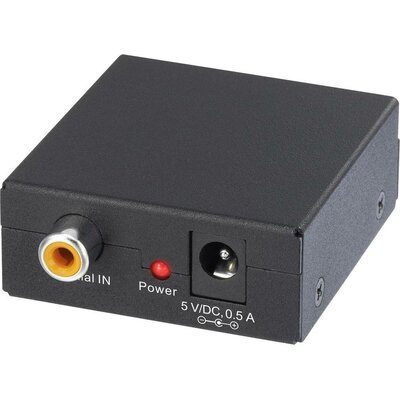 Digitális koax RCA - Optikai Toslink SPDIF jelátalakító AV konverter SpeaKa Professional SP-AC-CXTO