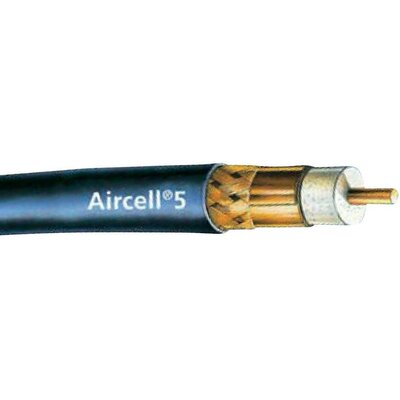 AIRCELL® 5 koaxiális kábel Aircell 5 > 85 dB Fekete méteráru SSB