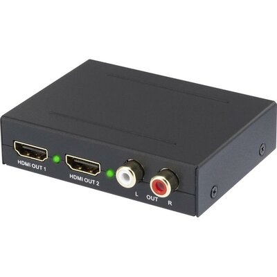HDMI audio konverter [HDMI - HDMI, RCA, Toslink] 1920 x 1080 pixel, 2 portos, Speaka Professional