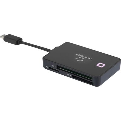 Külső memóriakártya olvasó USB-C, fekete, renkforce CR36e