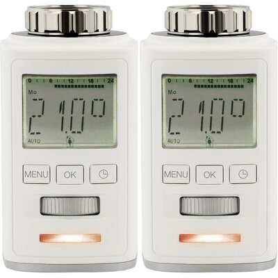 Elektromos radiátor termosztát készlet, 2 részes, 8 - 28 °C, sygonix HT100