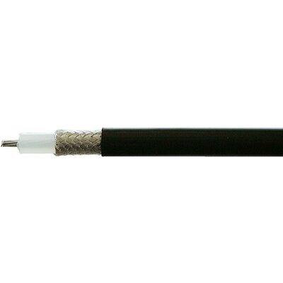 Standard koaxiális kábel RG-174 U 38 dB Fekete méteráru Huber & Suhner