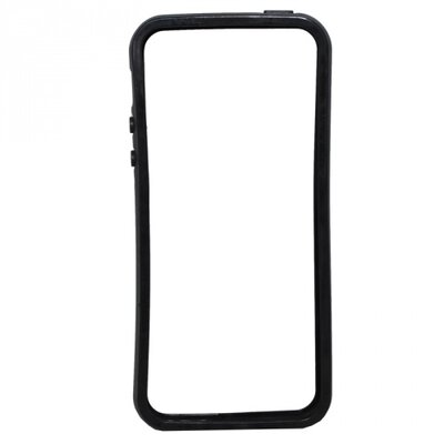 Telefonélvédő gumi / szilikon (BUMPER) fekete [Apple iPhone 5, iPhone 5S, iPhone SE]