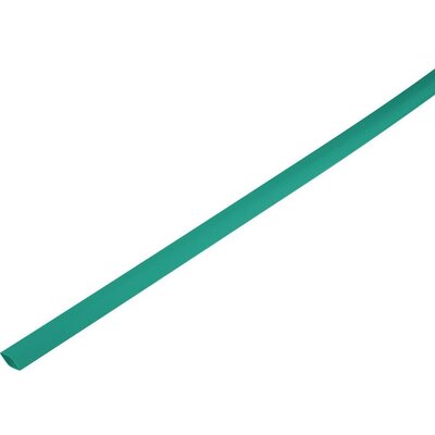 Zsugorcső, vékonyfalú, Ø (zsugorodás előtt/után): 10.7 mm/5 mm, zsugorodási arány 2 : 1, zöld