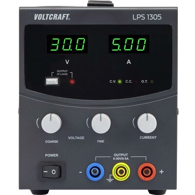 Szabályozható lineáris labortápegység - 30 V/DC - 5 A 150W VOLTCRAFT LPS1305