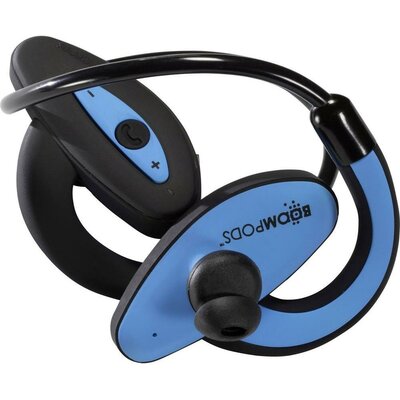 Bluetooth fejhallgató, vízálló sport fejhallgató, kék színű Boompods Sportpods SPBLU