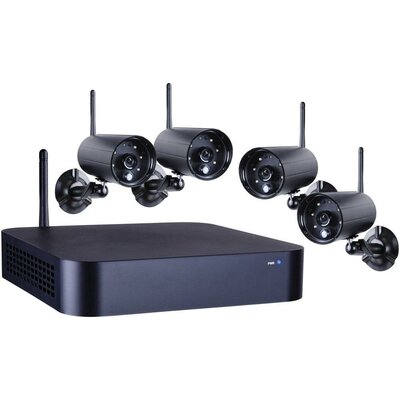 Vezeték nélküli biztonsági kamerarendszer, infrakamerákkal és HD-s rögzítővel Smartwares WDVR740S