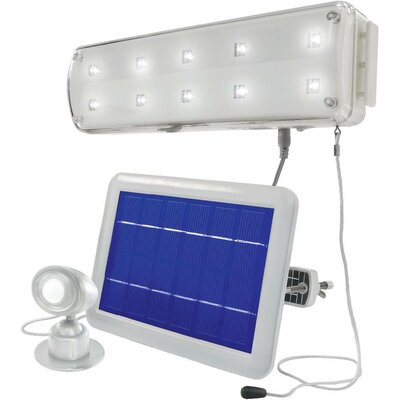 LED-es napelemes spot, műhelyvilágítás, mozgásérzékelővel, Esotec